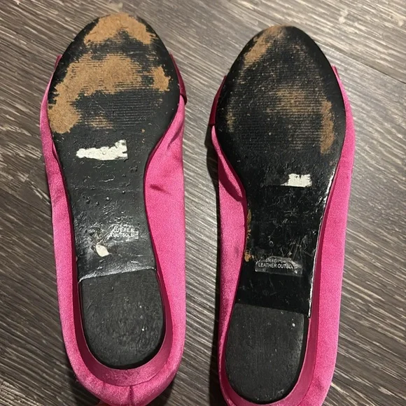 Hot pink bow ballet flats - Picture 4 of 7